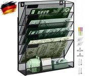 Zeitschriftenhalter Wand, HäNgeorganizer WandablagefäCher A4, 6 FäCher Pr