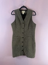 Paul Harris Design Corporate Vintage  Office Button Dress Womens Size Large