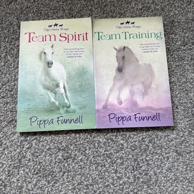 Tilly's Horse, Magic Book Bundle Pippa Funnell Team Spirit Team Training Signed