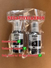 2 x Genuine Epson 542 Black Ink Bottle for ET-5150 ET-5850 ET-16500 ST-C8000