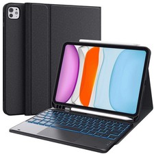 CHESONA for iPad Air 11 Inch Case with Keyboard M3/M2 2025/2024 , Rechargeable