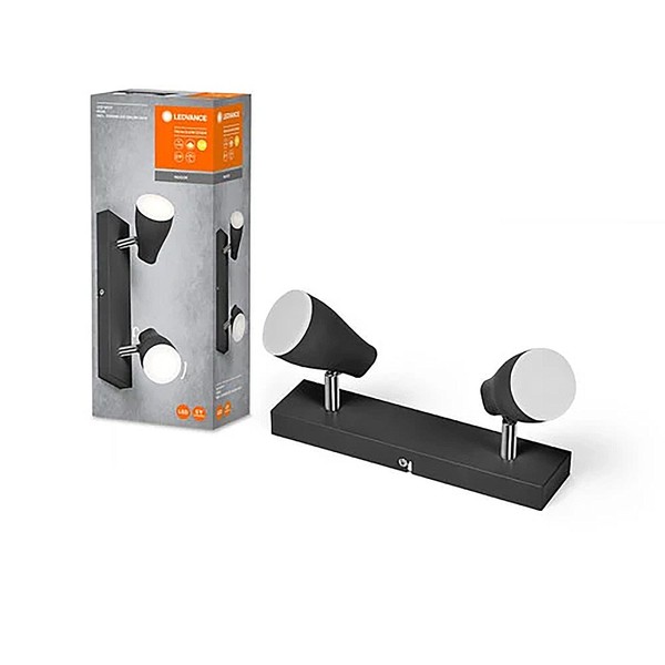 Led Deckenleuchte Lampe Spot Pear Schwarz 2X 4,3W GU10 420Lm Warmweiß Schwenkbar-image