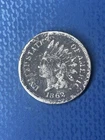 1862 Indian Head Cent Very Good/F Detail Damaged Semi Key Exact Coin Imaged #J14