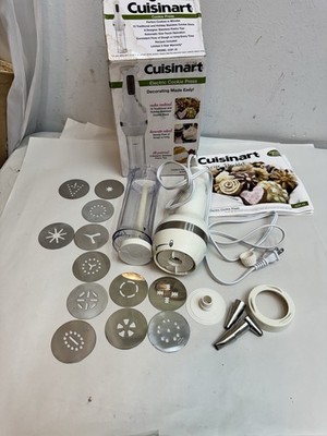 Cuisinart CCP-10 Electric Cookie Press Comes w/ 12 Discs & 8 Decorating Tips