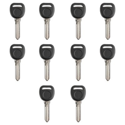 10 New Replacement Transponder Ignition Key Uncut Blade Blank Car Key Chipped