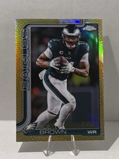 2026 Topps Chrome NFL Football  Aj Brown Gold Leather 25/50