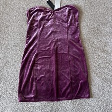 Urban Outfitters Purple Velvet Mini Dress Med Whimsigoth Fairygrunge Sweetheart