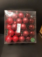 Mini Weihnachtskugeln Glas Rot Ø40mm 32 St – Christbaumkugeln Dekoration