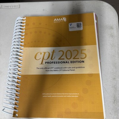 CPT Professional 2025 by American Medical Association (2024, Spiral)