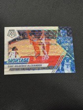 shai gilgeous alexander **MONTAGE REFRACTOR** /25 SILVER PRIZM MOSAIC RARE 🔥