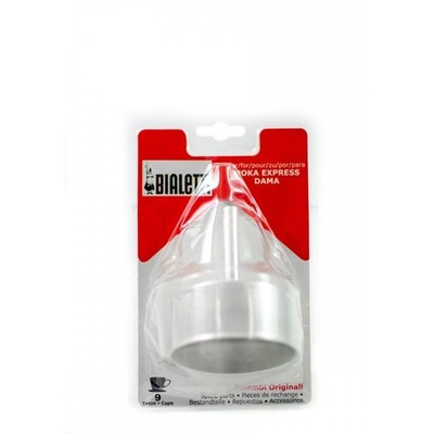Bialetti 6878 Moka Express 9-Cup Replacement Funnel for Espresso Silver 