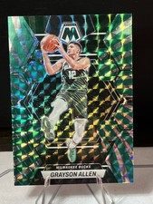 2022-23 Mosaic Basketball #144 Grayson Allen Green Swirl FOTL 3/5 Bucks