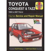 Toyota Conquest & Tazz Benzin 1986-2007 Reparaturhandbuch Haynes