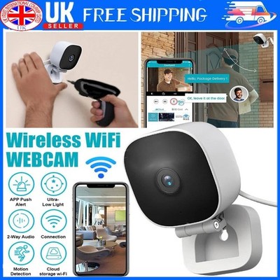 1080P HD Mini Camera Security IP CCTV Wireless WiFi Home Indoor Night ...