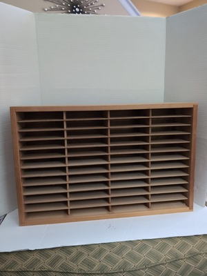 #ad #ad Napa Valley Box Company Slotted Wood Storage Rack Holds CDs $55.00