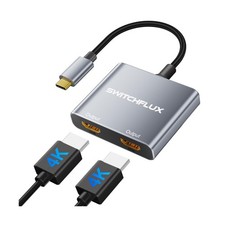 USB C to Dual HDMI Adapter, 4K 60Hz Dual Monitor Adapter for Ex... FAST USA SHIP