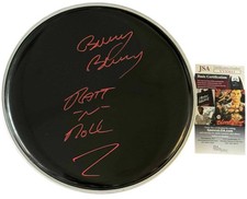 Bobby Blotzer signed 10" Drum Head Drummer RATT JSA Authentication