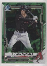 2021 Bowman Chrome Sapphire Edition Prospects Green Refractor Alek Thomas 06y2