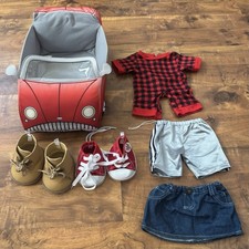 Build-A-Bear Accessories Bundle - Plush Car, Shoes  Outfits 6pc 