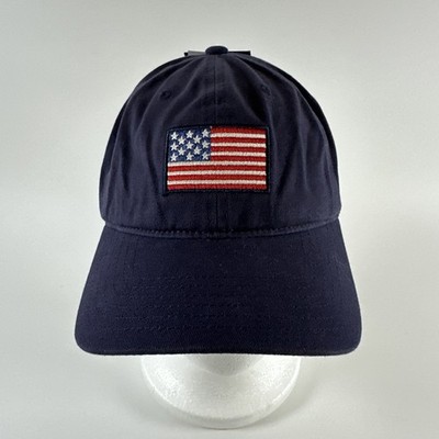 US Polo Assn USPA American Flag Cap Navy Blue Preppy Dad Baseball Hat Strapback