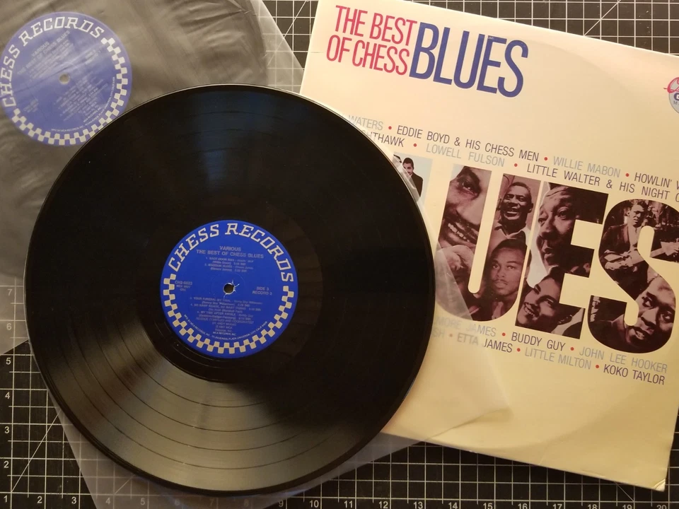 THE BEST OF CHESS BLUES 2LPs 1987 VG+/VG+ MUDDY WATERS Vinyl JOHN LEE HOOKER - Image 3 of 4