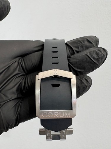 Corum Admiral’s Cup Challenge 44 Chronograph WATCH 01.0007 Steel & Rubber Strap - Picture 5 of 8