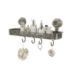 Large Corner Shower Caddy Suction Cup No-Drilling Organizer Shelf Storage Rack