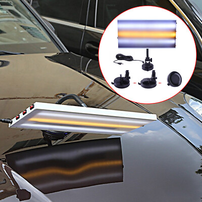 USB PDR Paintless Dent Repair Tools 3 Strips LED Lights Line Board Hail Removal