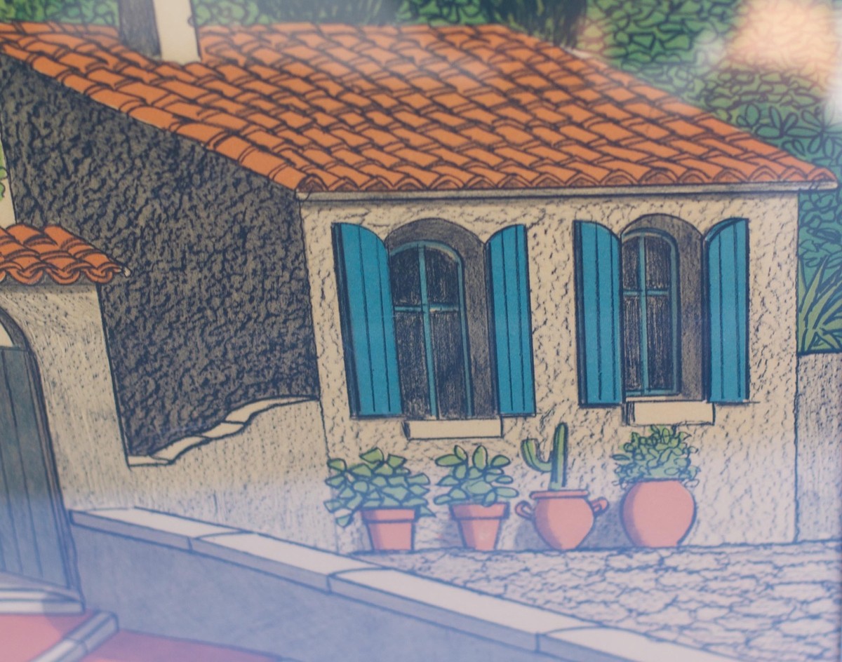 Vintage Denis Paul Noyer, Village of Provence Signed and Numbered