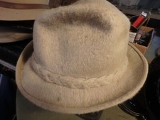 2E-vintage tan  fedora- STETSON Sovereign -the playboy - 7 1/4