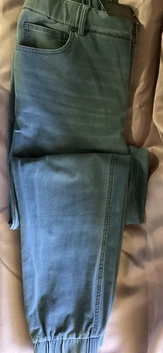 Peace Love World Women's Jeans Sz S French Terry Jean Joggers Blue A469926 - Picture 2 of 3