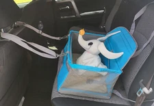 Foldable Portable Dog Car Seat Belt Booster Travel Carrier Bag  16 x 12 x 9in