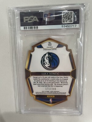 その他 NBA LUKA DONCIC RC Die Cut Blue Prizm Luka Doncic 2018-19 Select Premier Prizm Blue /249 Rookie