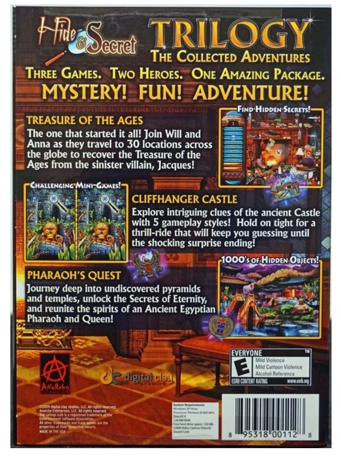 〜HIDE HISTORY OF HIDE〜Special Box Set Hide & Secret Trilogy (PC, 2009) PC game CD-Rom computer
