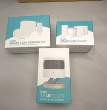 Neos Smart Leak Sensor Kit, Motion Kit & Smart Cam Camera Lot Set Bridge Contact