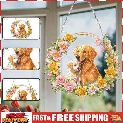 Cat Double Sided Special Shape DIY Diamond Garland Pendant Kit for Wall Window S