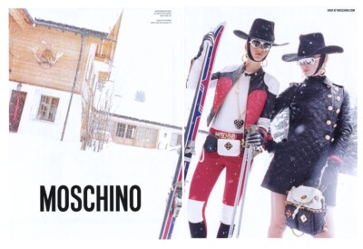 2012 Moschino Juergen Teller Ophelie Rupp Ymre Stiekema 2-page MAGAZINE AD