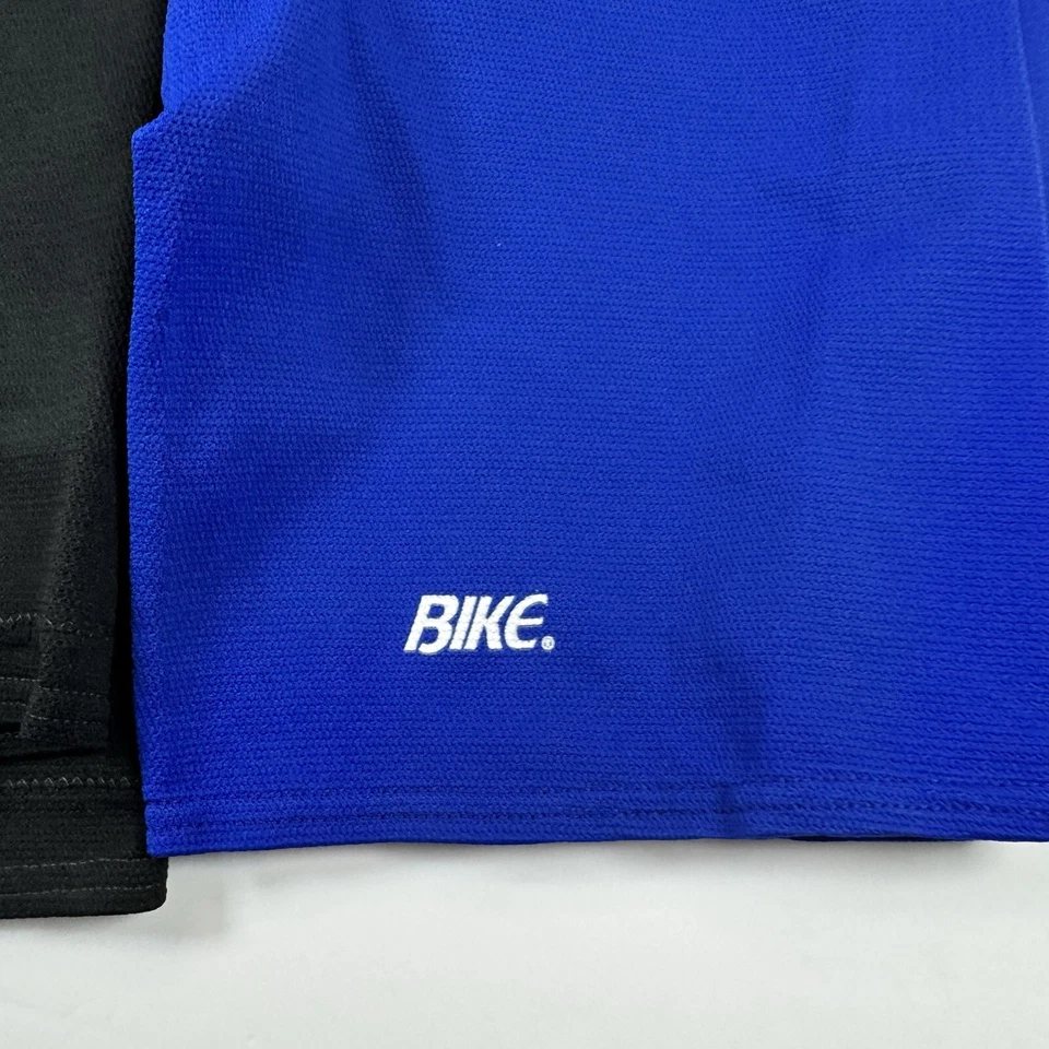 Pantalones Cortos de Compresión de Ciclismo Bicicleta Años 90 De Colección Negro/Azul Para Hombre Lote De 2 EE. UU. Talla L Foto 4 de 4