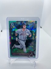 2022 Bowman Chrome Sapphire Luke Waddell 1st Prospect Aqua Refractor /55 #BCP-48