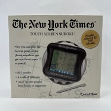 The New York Times Executive Touch Screen Sudoku 2006 Hand Held By EXCALIBUR