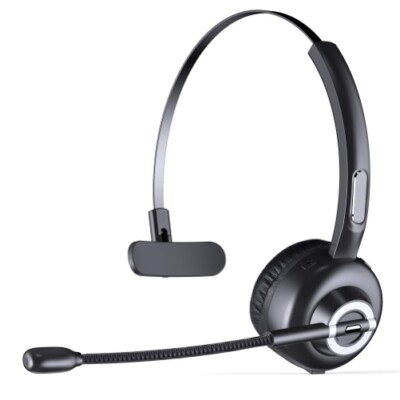 Headset Hands-free Boom Microphone Wireless Headphone Earphone for Smartphones