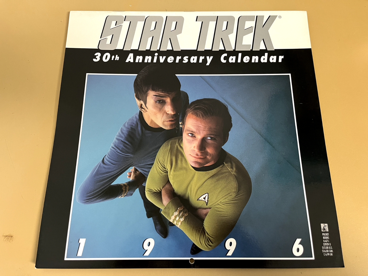 Star Trek: Original Series 1996 Calendar, Used Condition, Can be