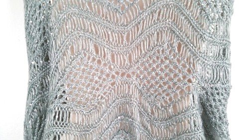 Collection Eighteen Women Scarf Wrap Gray Silver Acrylic Knit Sequin Embellished - Picture 2 of 12