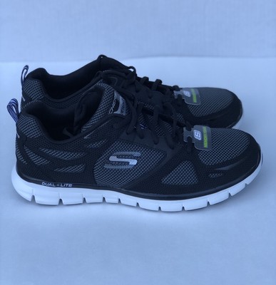skechers dual lite mens blue