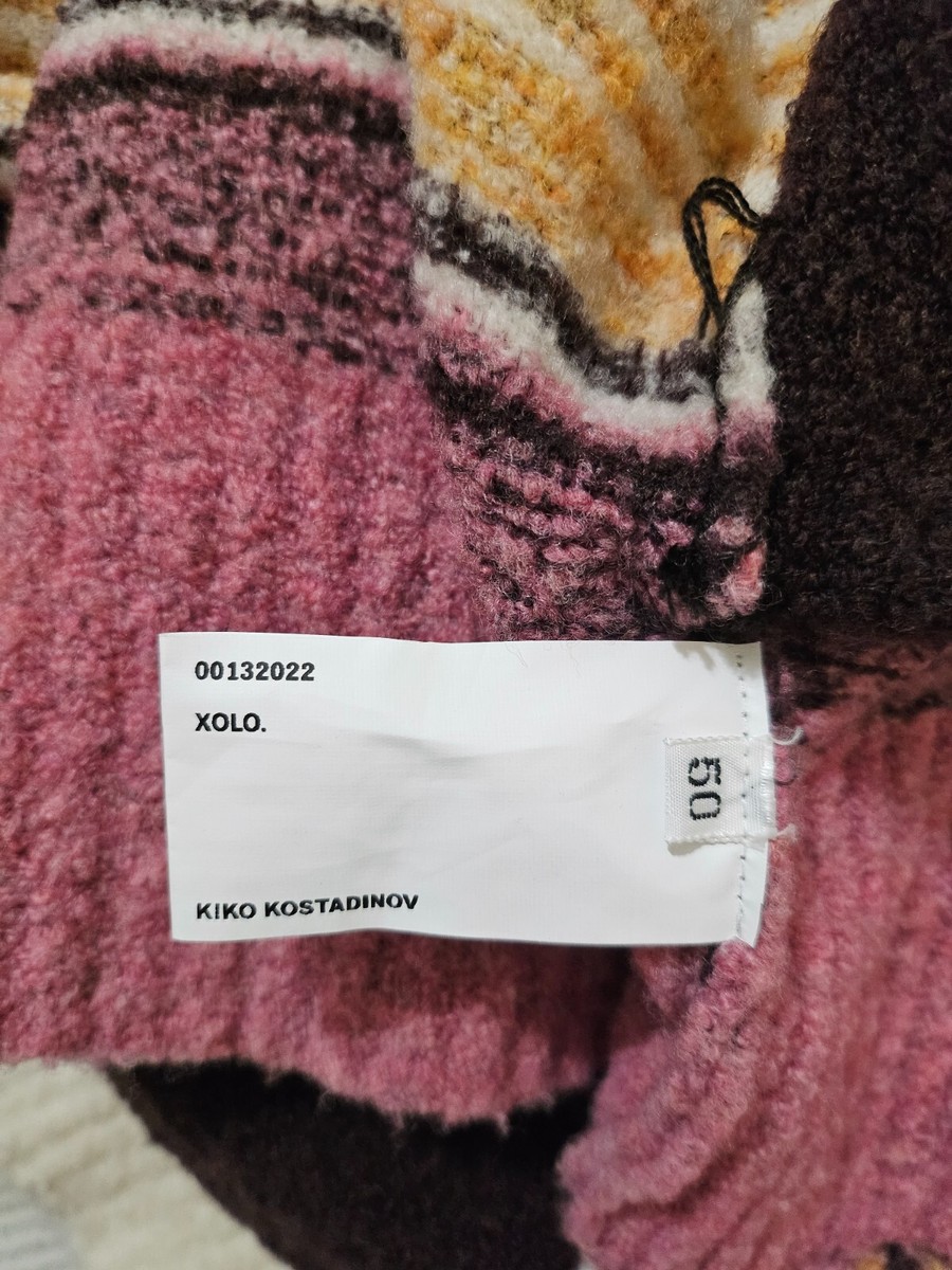 Kiko Kostadinov AW22 Ketra Hoodie Maroon/Rose Stripes 50 | eBay