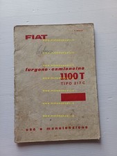 Fiat 1100 T furgone 1962 manuale uso manutenzione originale italiano