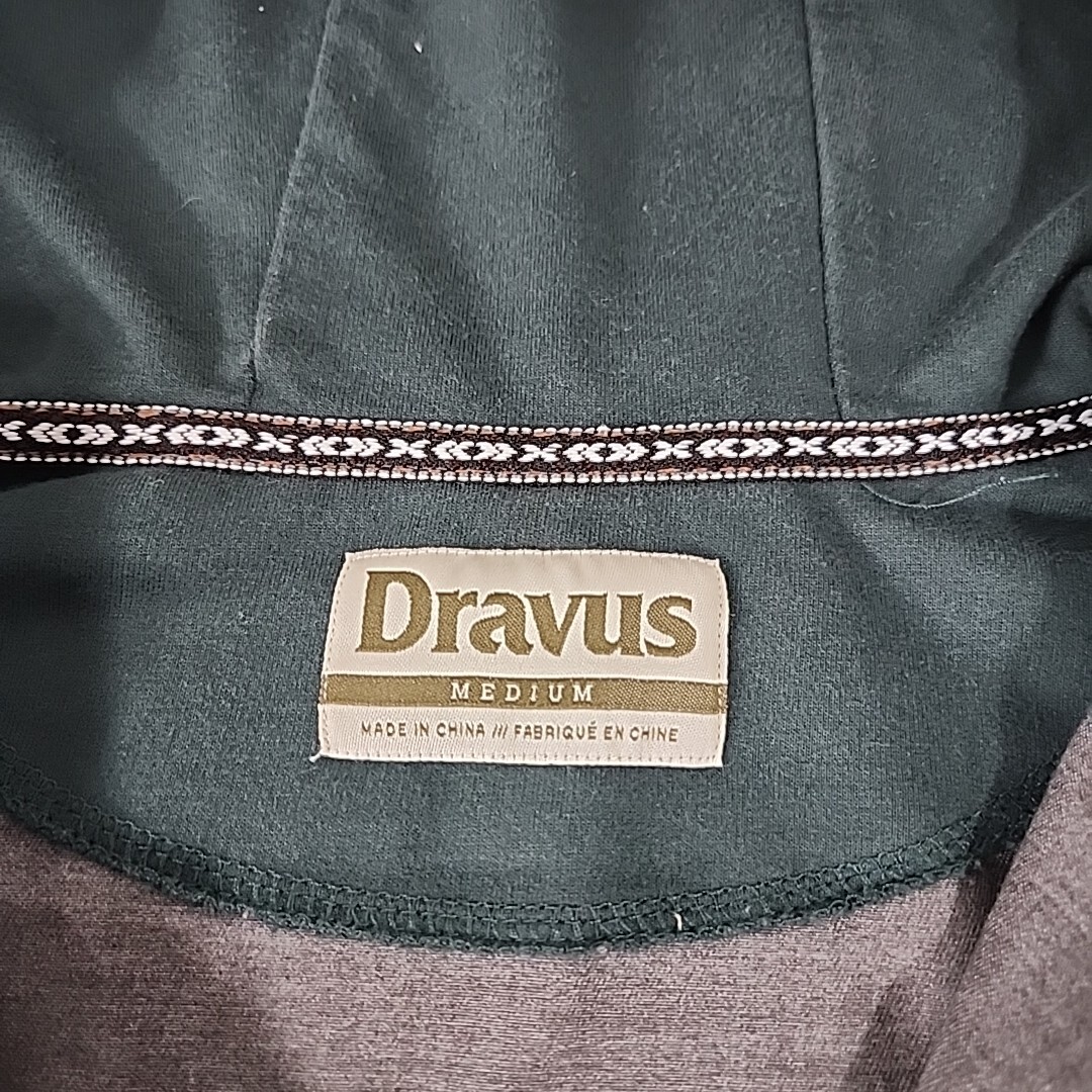 Dravus Pullover Jacket Medium Dark Green Hooded 1… - image 8