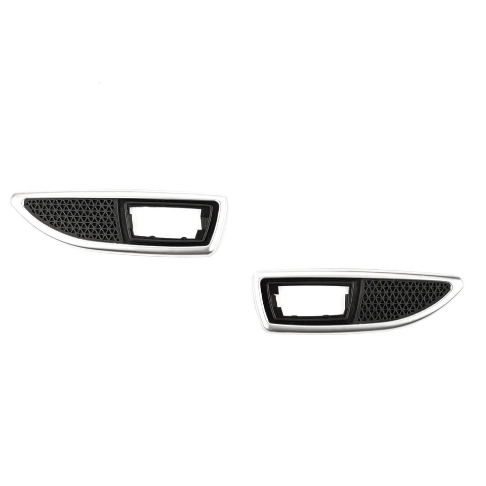 Frecce Laterali Telaio Frecce Mascherina Sinistro Destro Effetto Cromato per Opel Corsa D OPC - Immagine 2 di 4