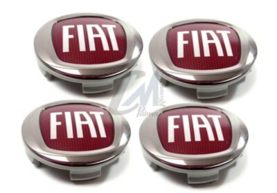 Coppa Ruota Originale FCA Per Fiat Ducato (dal 2006) E Fullback (dal 2016) – 60 Mm, Cromato Rosso