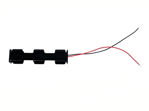 4pc Battery Holder Cassette BH342-1A AA R6P UM-3 1.5Vx4 Wire Lead COMF Taiwan 6V - Picture 2 of 5